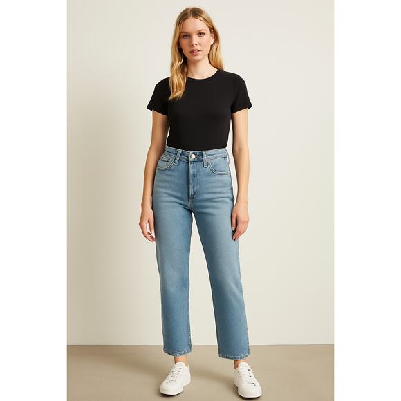 Levi's Denim - Levis Women 27 Dance Around Ribcage Straight Ankle Jeans High Rise Denim OS38-19